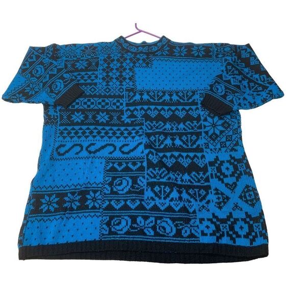 Vintage Stefano International Patterned Sweater - Picture 1 of 8